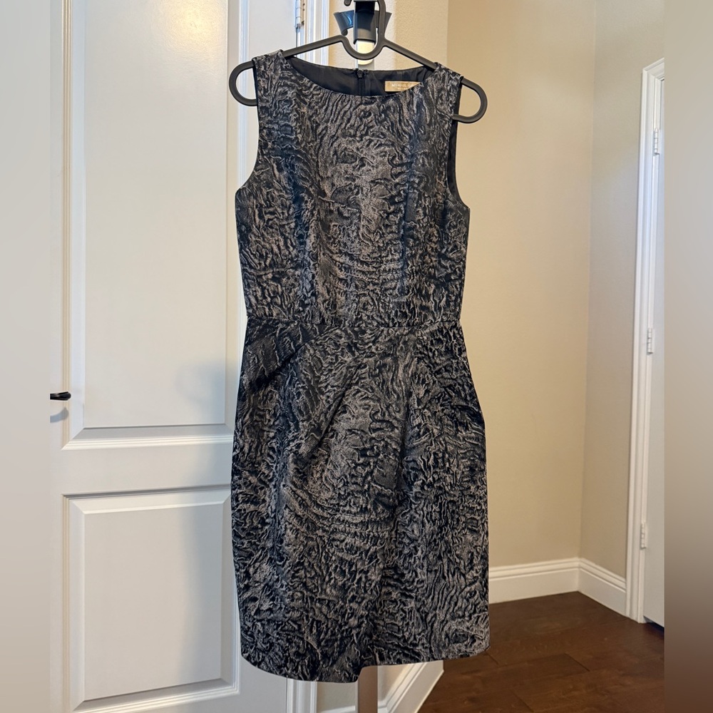 Michael Kors Black Textured Mini Dress